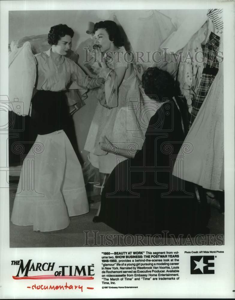 1987 Press Photo Scene from "The March of Time" documentary - Historic Images