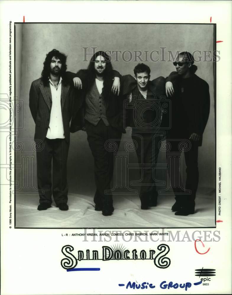 1996 Press Photo Spin Doctors - Members of the band - Historic Images