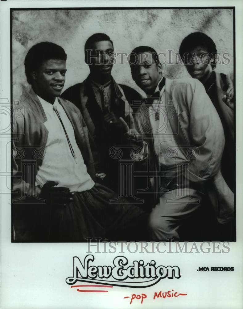 1986 Press Photo The band New Edition - Historic Images