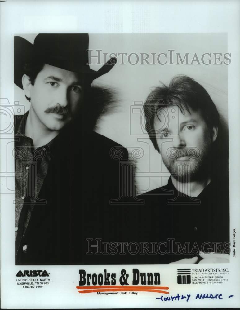 1992 Press Photo Brooks & Dunn Country Music Group - Historic Images