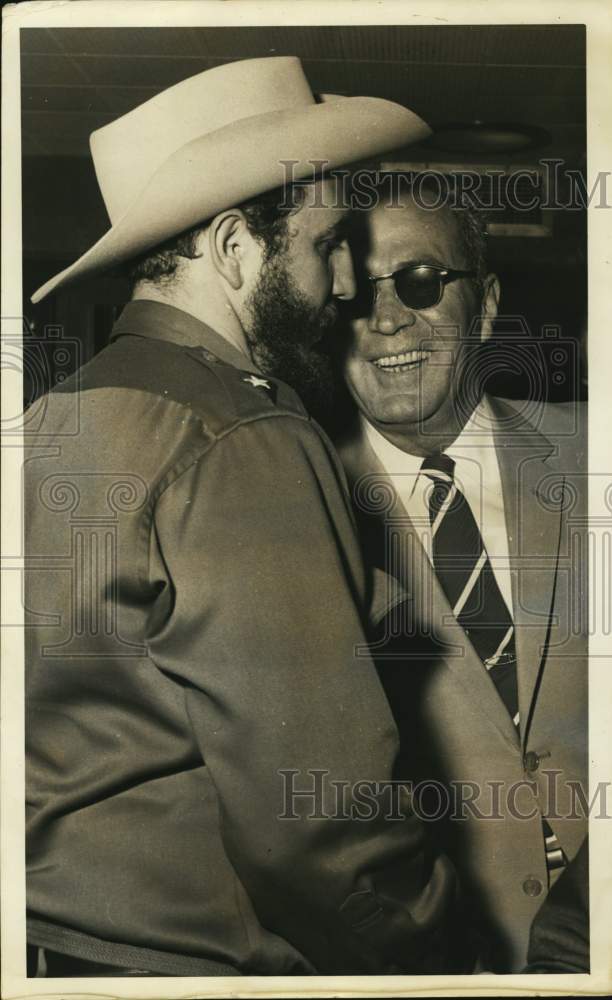 1959 Fidel Castro and convicted arms dealer Robert McKeown-Historic Images