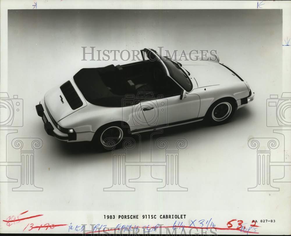 1983 Press Photo The Porsche 911SC Cabriolet - hcx46560 - Historic Images