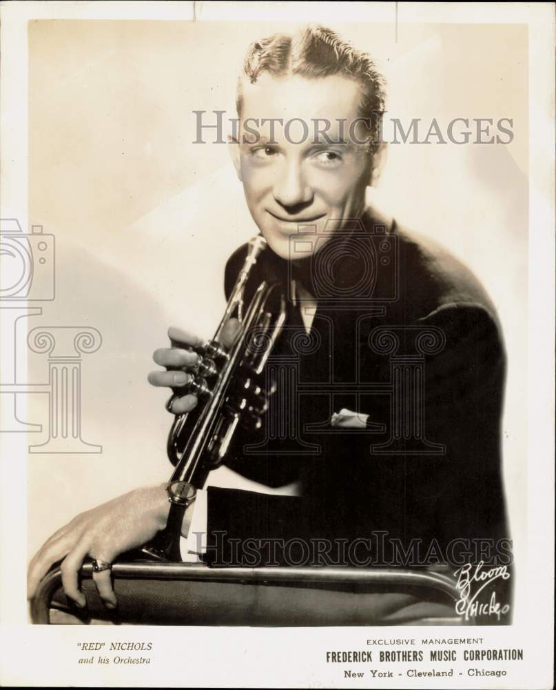 1940 Press Photo Musician Red Nichols - hcx53290 - Historic Images