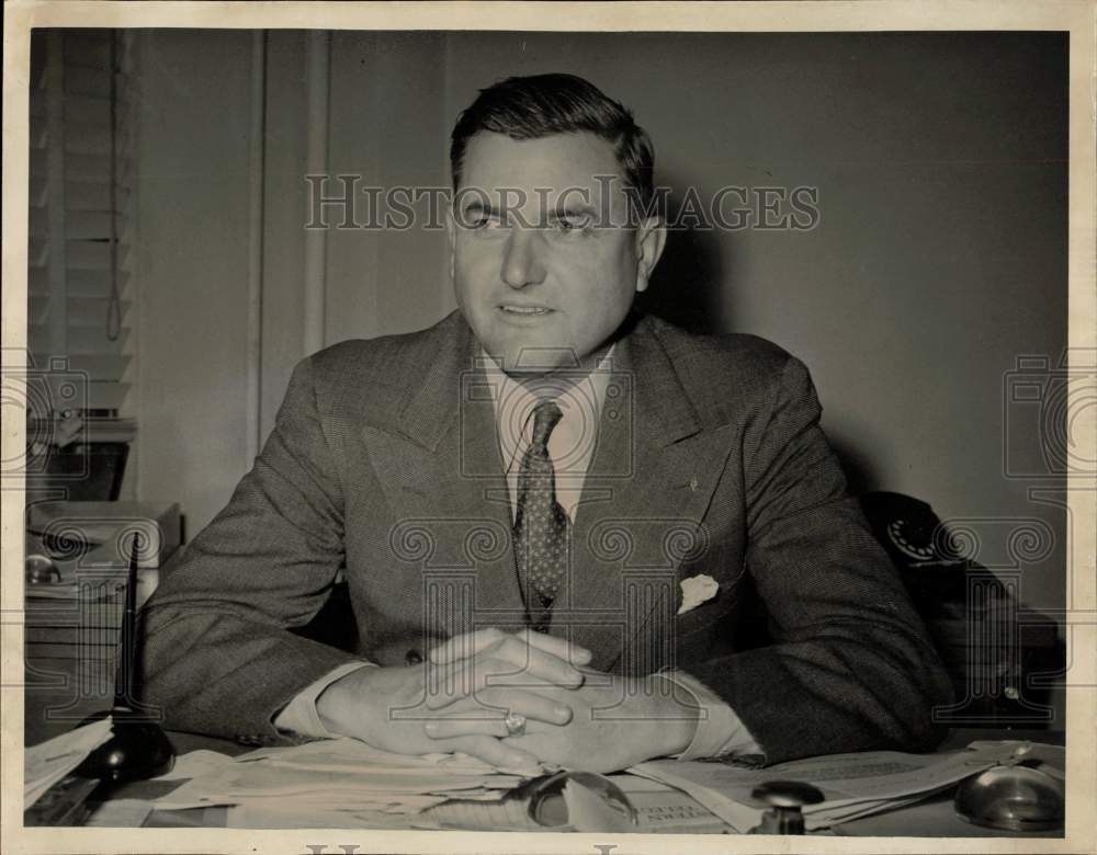 1943 Press Photo Harris County Ration Board chairman John Mayfield - hcx54574- Historic Images