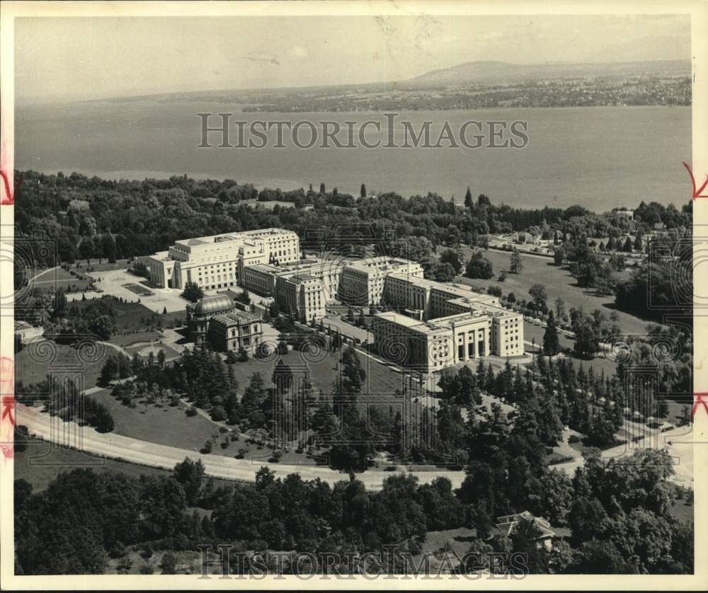 1962 Press Photo European Office of Untied Nations in Geneva, Switzerland.- Historic Images