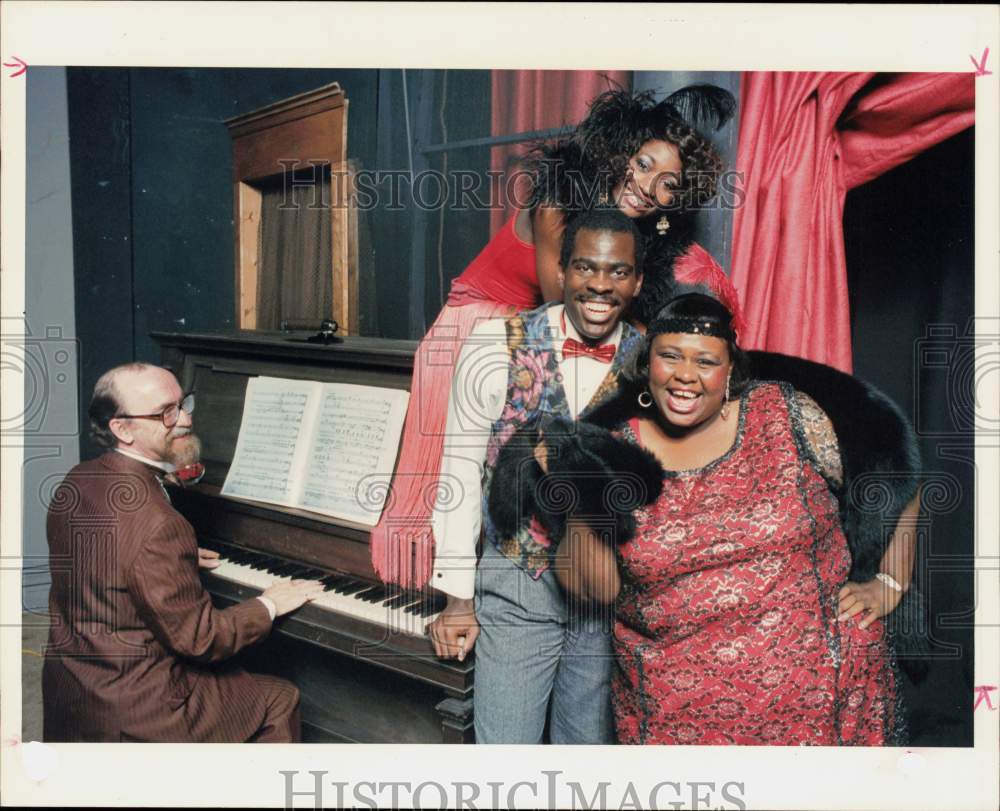 1989 Press Photo The Ensemble Play Actors in Production of &quot;One Mo&#39; Time&quot;- Historic Images