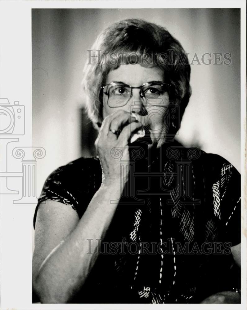 1985 Press Photo Lois Conwell, Victim of TWA Flight 847 Hijacking - hpa42568- Historic Images