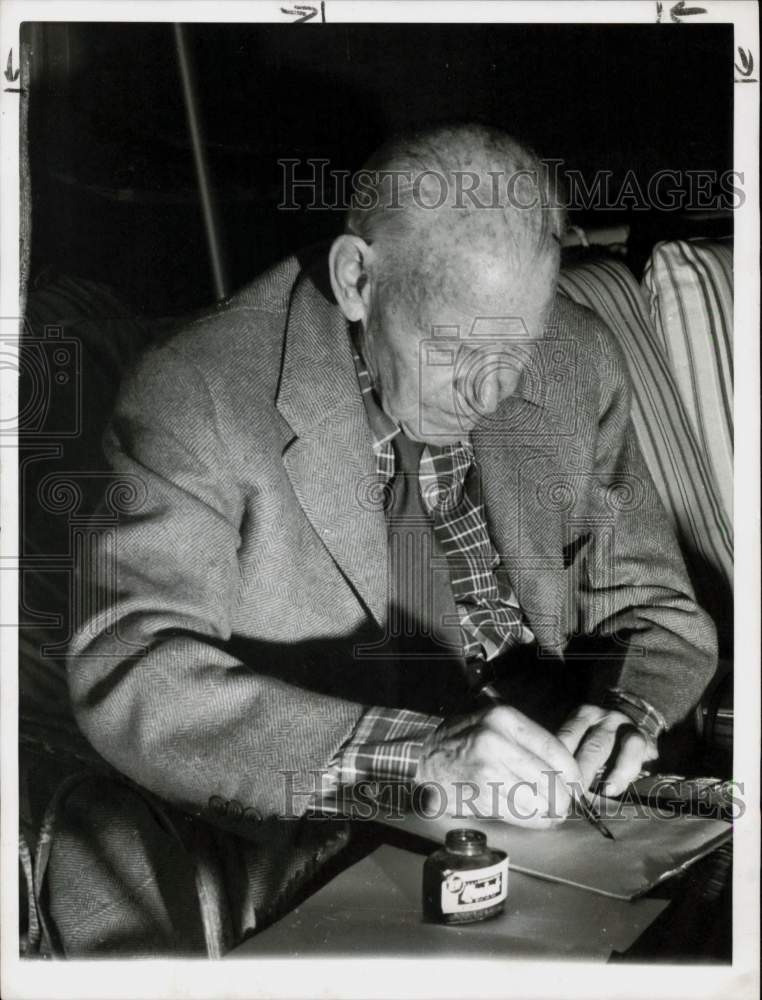 1958 Press Photo Samuel Hopkins Adams, Author and Muckraker - hpa47338- Historic Images