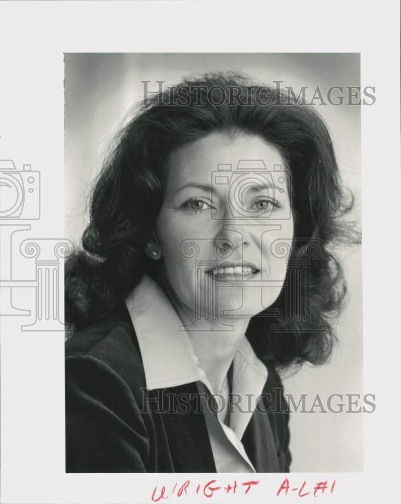 1979 Press Photo Mrs. Joe Paul (Ginia) Wright, Candidate, City Council At-Large- Historic Images