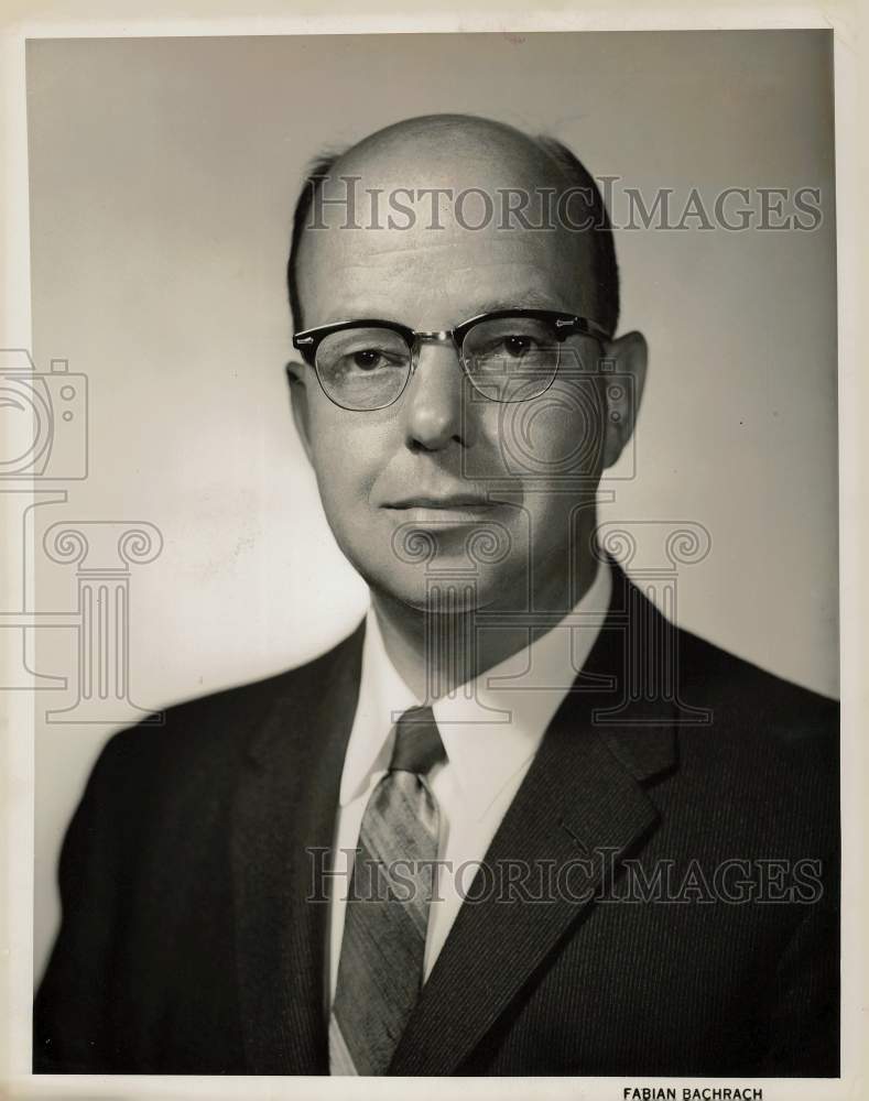 1961 Press Photo Frederick Atherton of Continental Oil Company - hpa60555- Historic Images