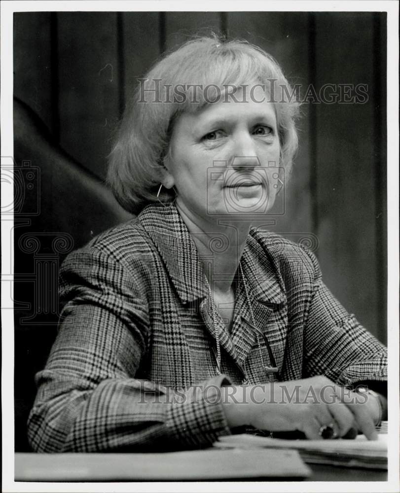 1977 Press Photo Spring Valley Councilwoman Harriet Leissner, Texas - hpa71044- Historic Images