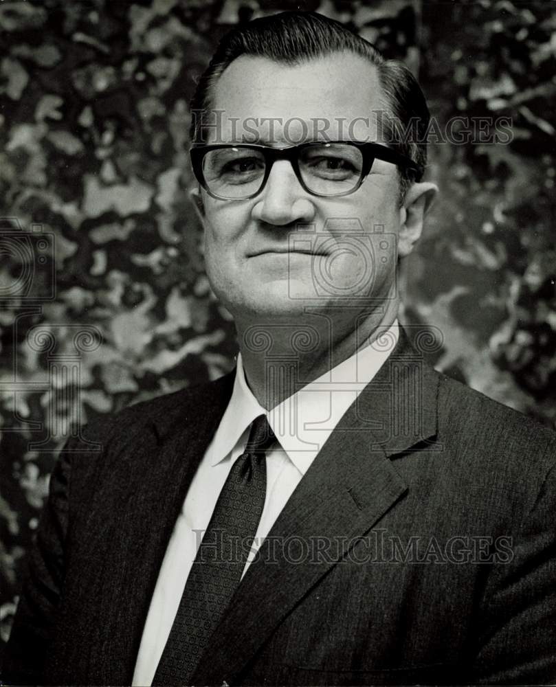 1968 Press Photo Grady Fullerton, head of Houston&#39;s Revenue Control Department- Historic Images