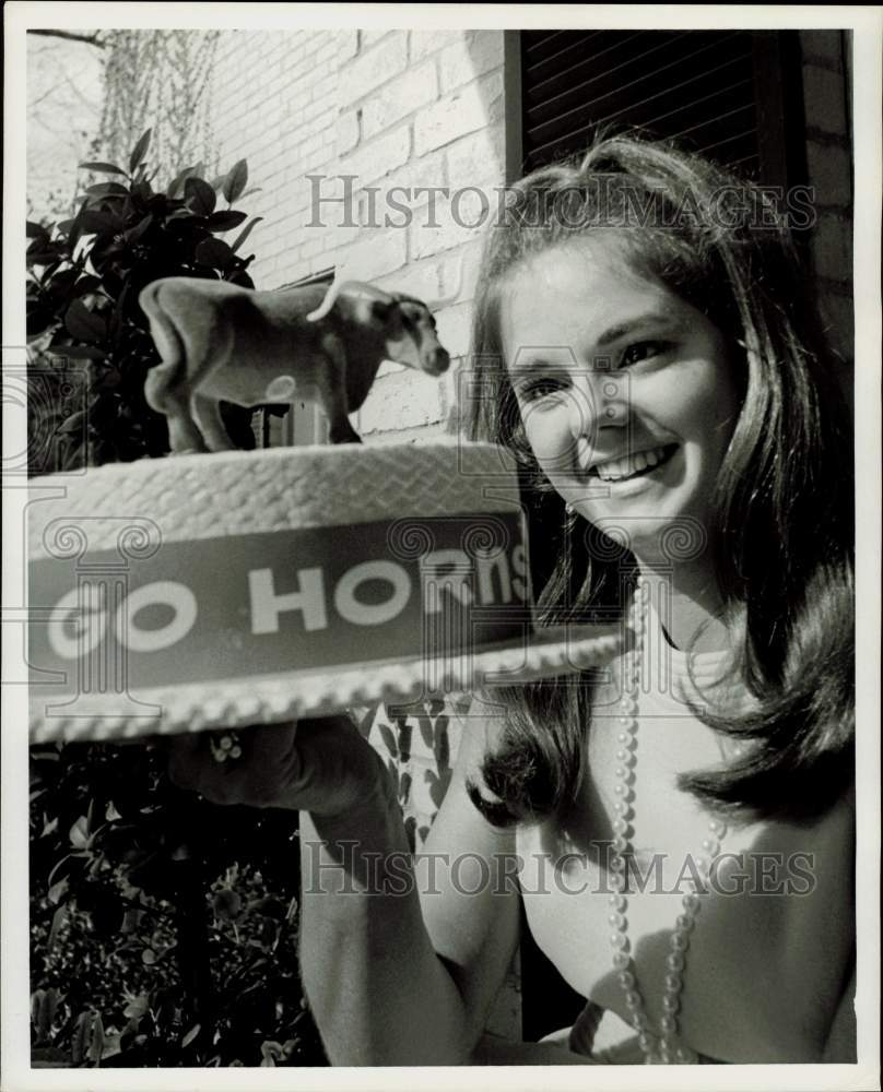 1969 Press Photo Nancy Laughlin, contestant in Maid of Cotton pageant in Texas- Historic Images