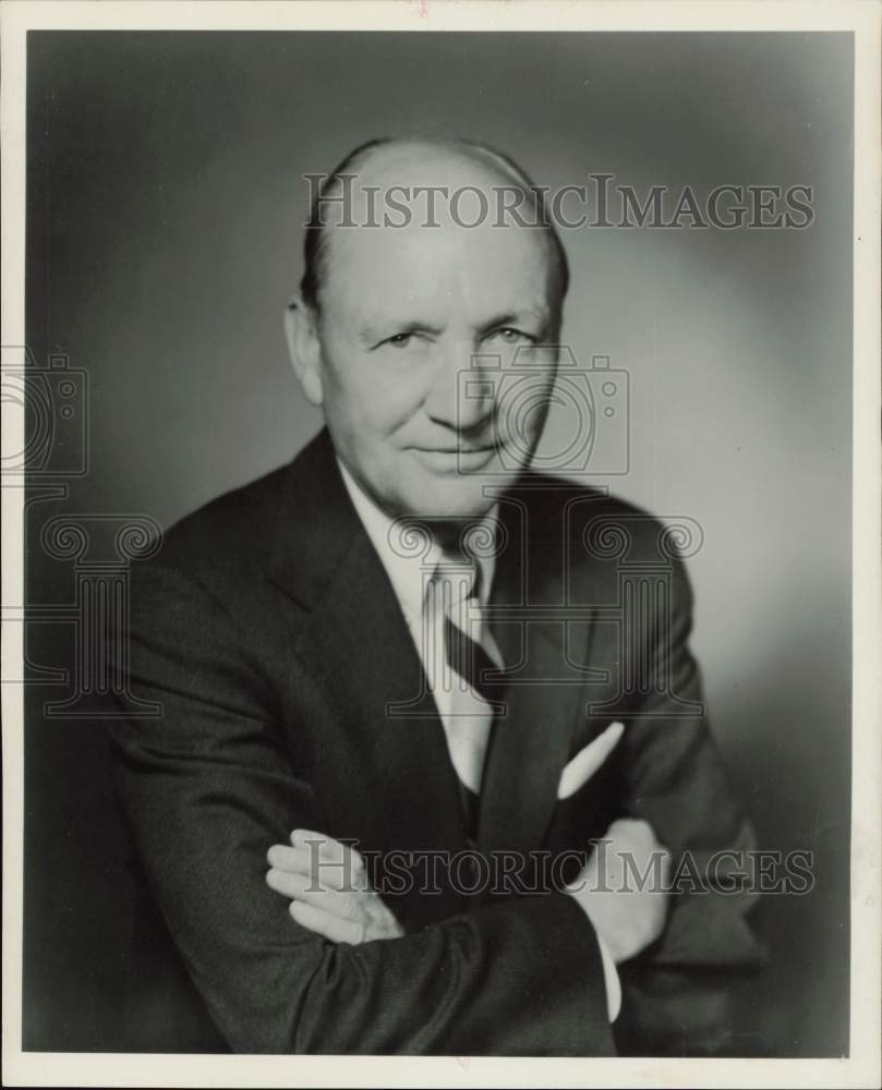 1961 Press Photo William Naden Humble Oil and Refining vice president.- Historic Images