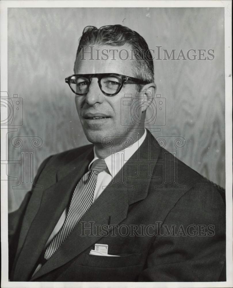 1955 Press Photo Benton F. Hill, Bank of the Southwest Vice President.- Historic Images