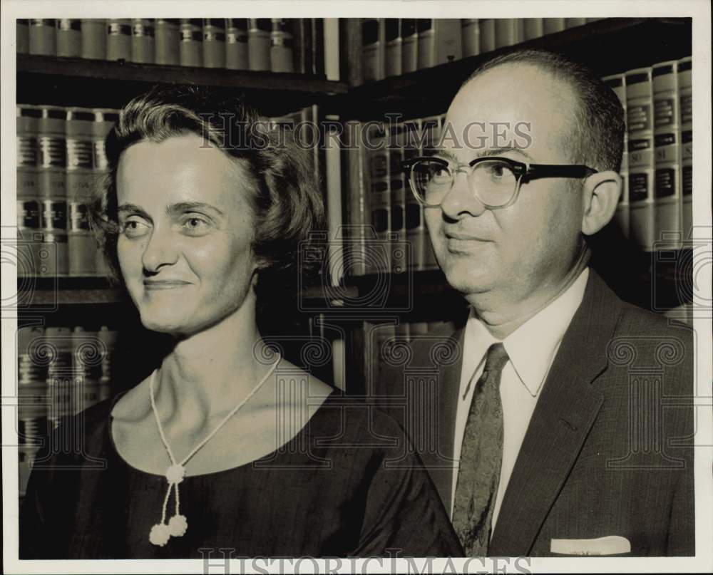 1962 Press Photo Houston attorney Buck C. Miller and wife. - hpa76142- Historic Images
