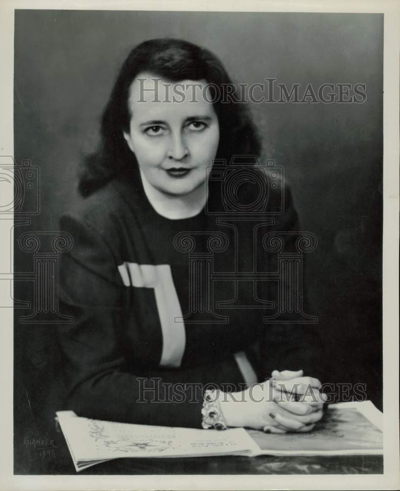 1949 Press Photo Mary Louise Mabie, author of "Prepare Them For Caesar."- Historic Images