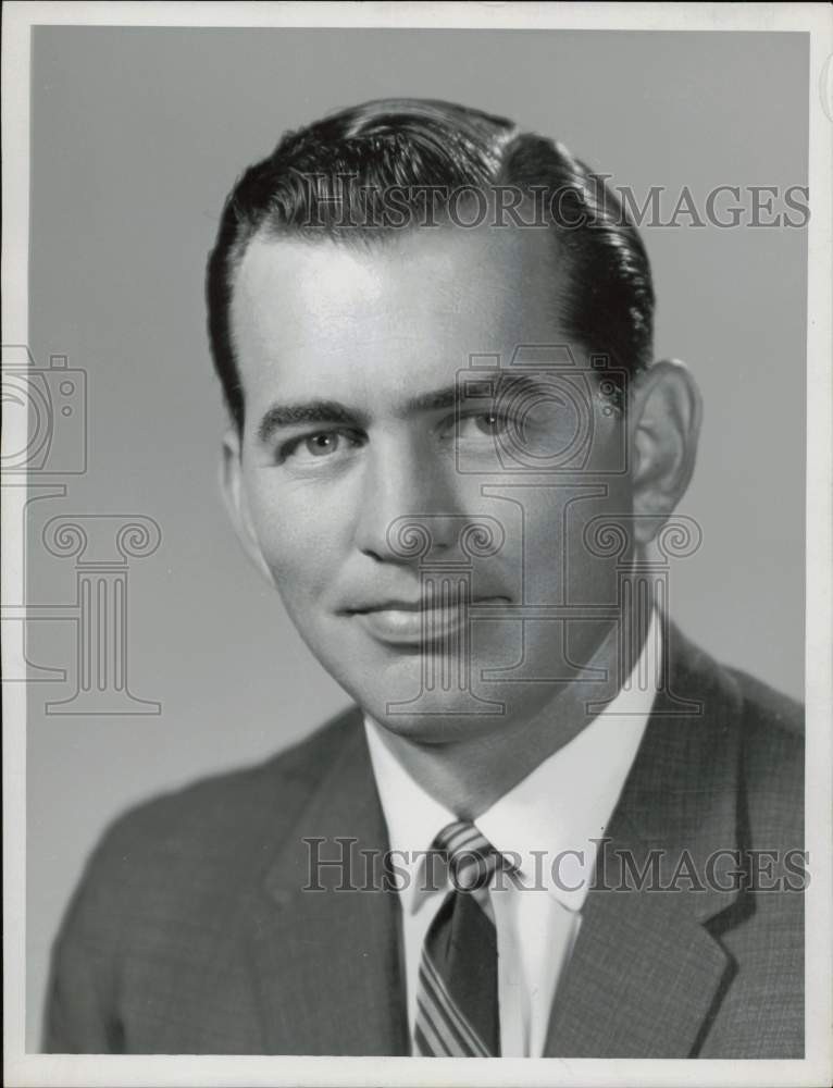 1961 Press Photo T.L. McMordie, Jr., National March of Dimes Foundation leader.- Historic Images