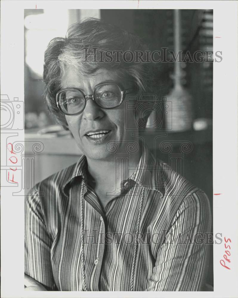 1980 Press Photo Helge Pross, University of Houston visiting professor.- Historic Images