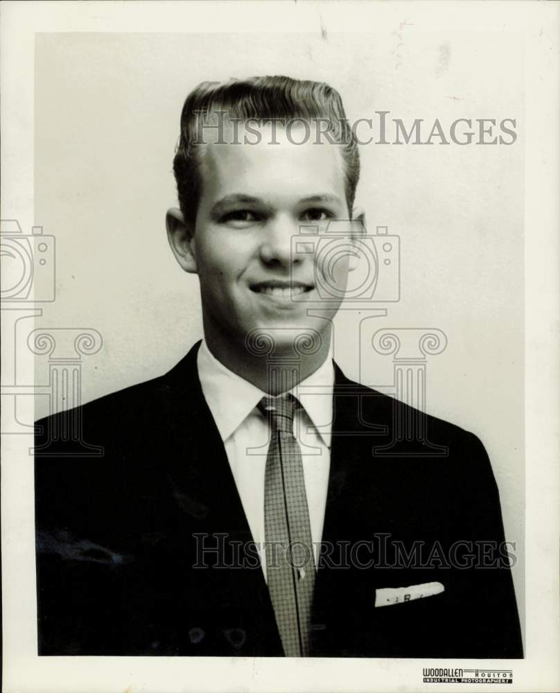 1961 Press Photo Russell E. Oelze, Milby High School student. - hpa78227- Historic Images