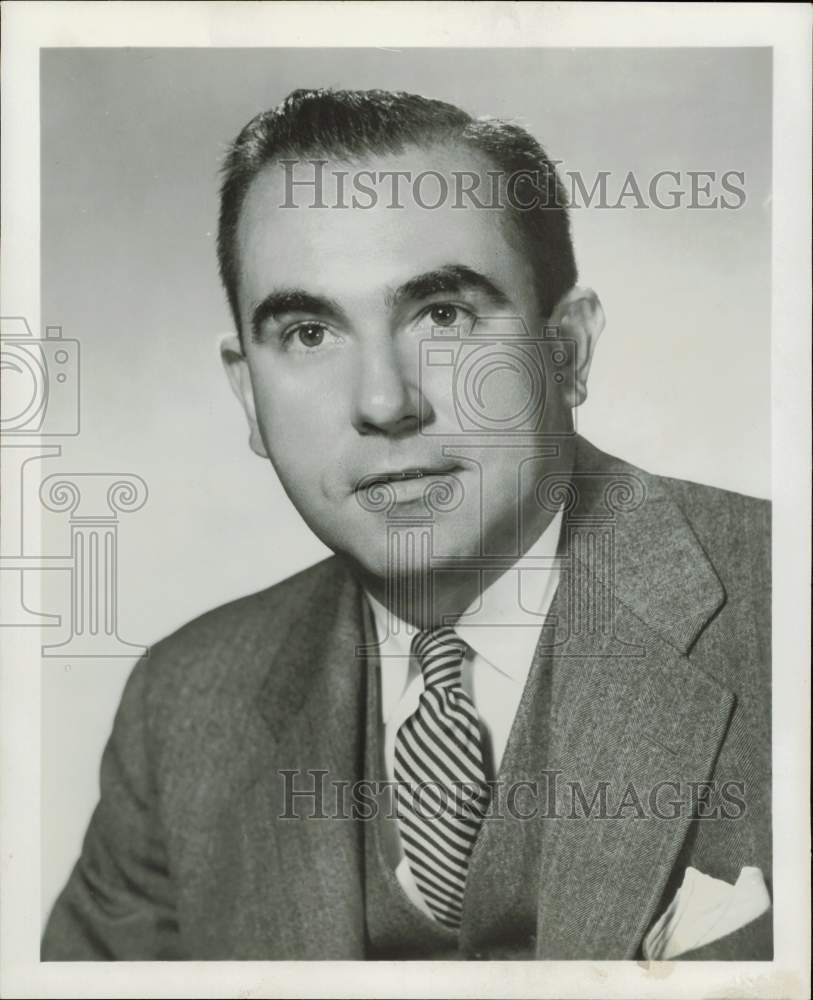 1957 Press Photo John Gendron, Tidewater Oil president&#39;s assistant. - hpa78449- Historic Images