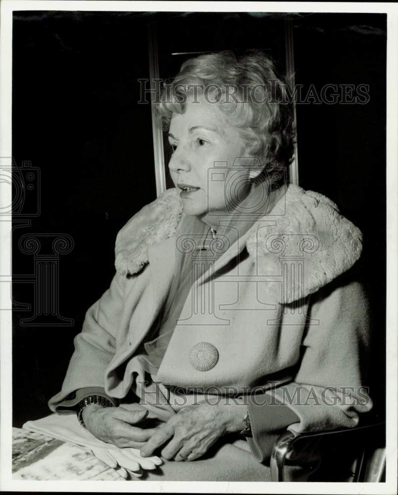 1971 Press Photo Mrs. Leo Price, National Congress of Parents and Teachers head.- Historic Images