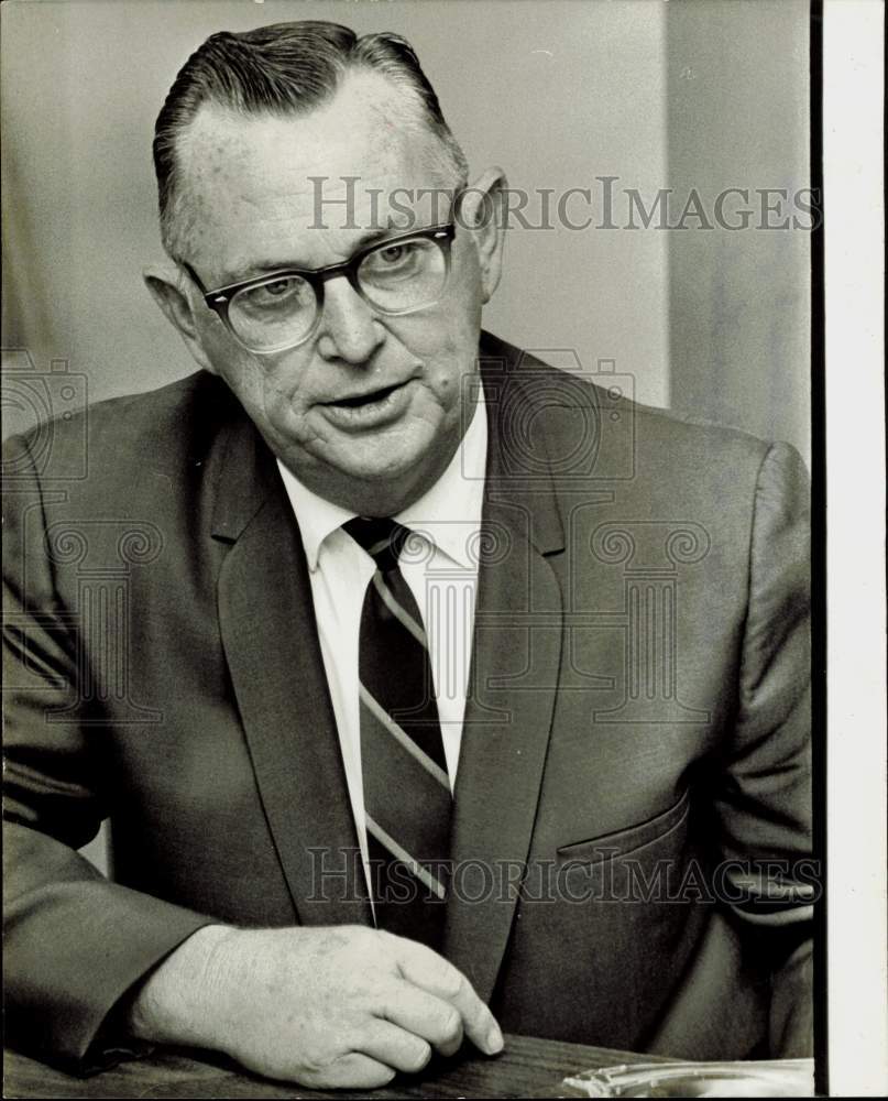 1969 Press Photo T.C. Sanders, Texas Department of Corrections warden- Historic Images