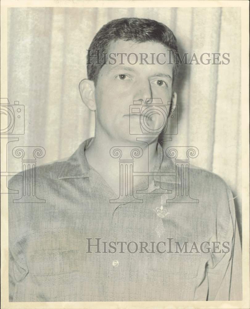 1964 Press Photo Ray J. Roennigk, Jr., Houston school board candidate.- Historic Images