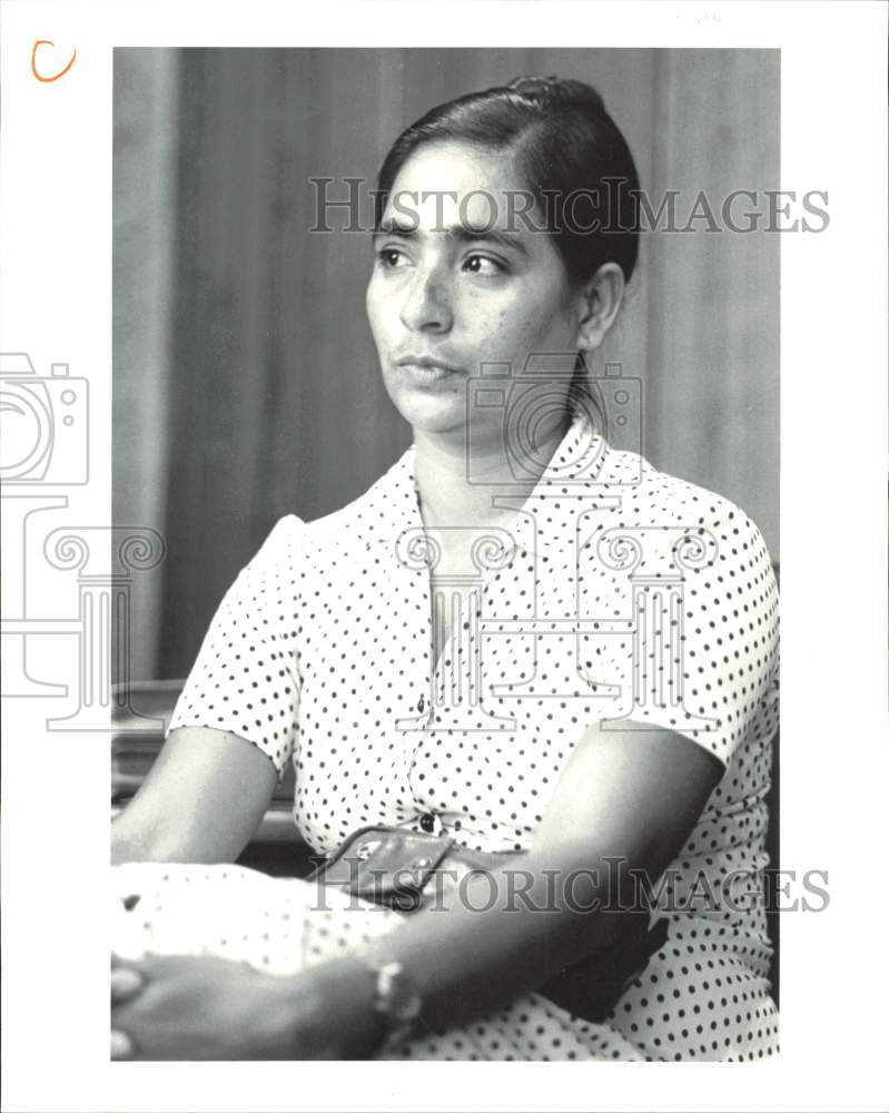 1980 Press Photo Elfega Ruiz, husband won $1.15 million in lawsuit. - hpa79673- Historic Images