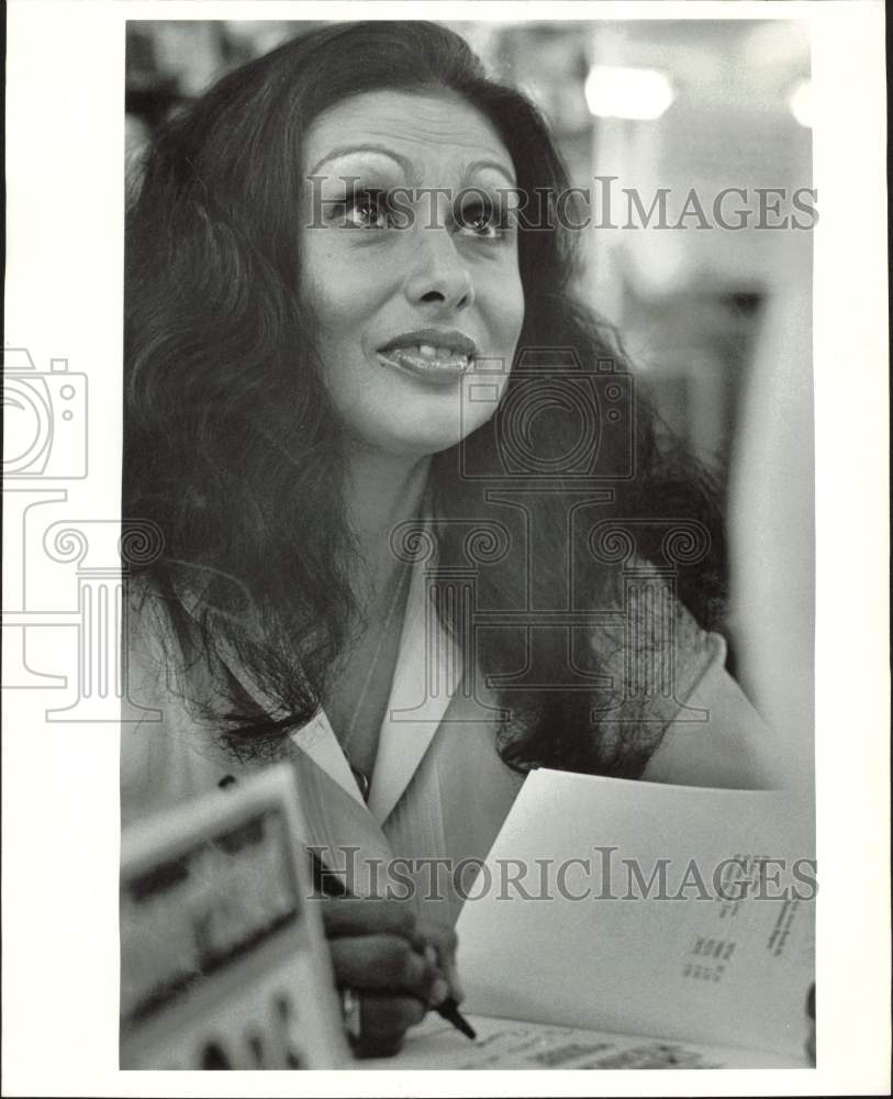 1978 Press Photo Rosemary Rogers, &quot;The Crowd Pleasers&quot; author, in Houston- Historic Images