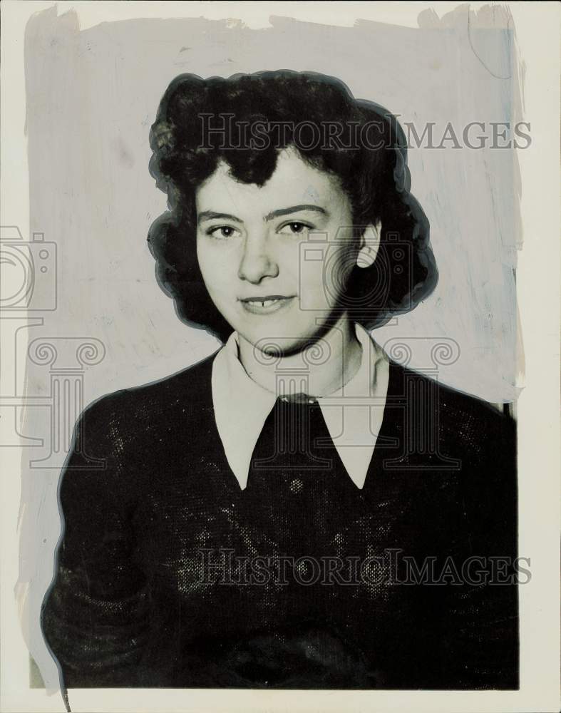 1950 Press Photo Sanora Peterson sentenced to life in prison for murder.- Historic Images