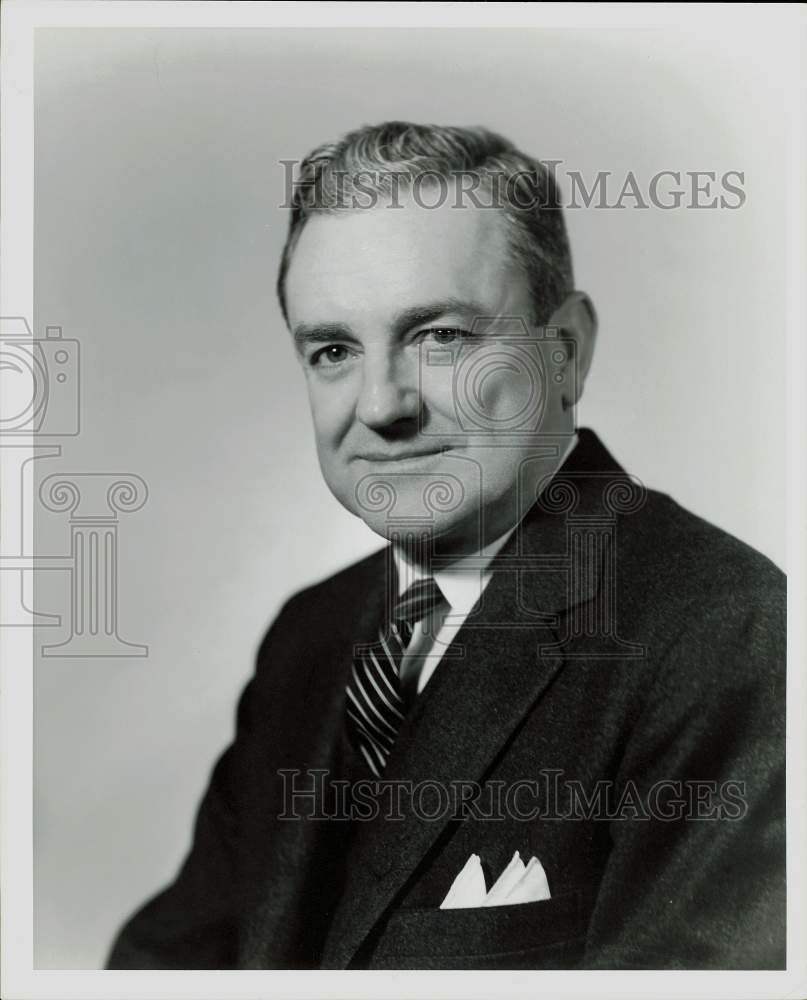 1963 Press Photo Woodson Ramsey, Humble Oil and Refining vice president.- Historic Images
