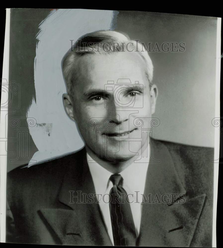 1953 Press Photo Robert Akers Beaumont Journal and Enterprise