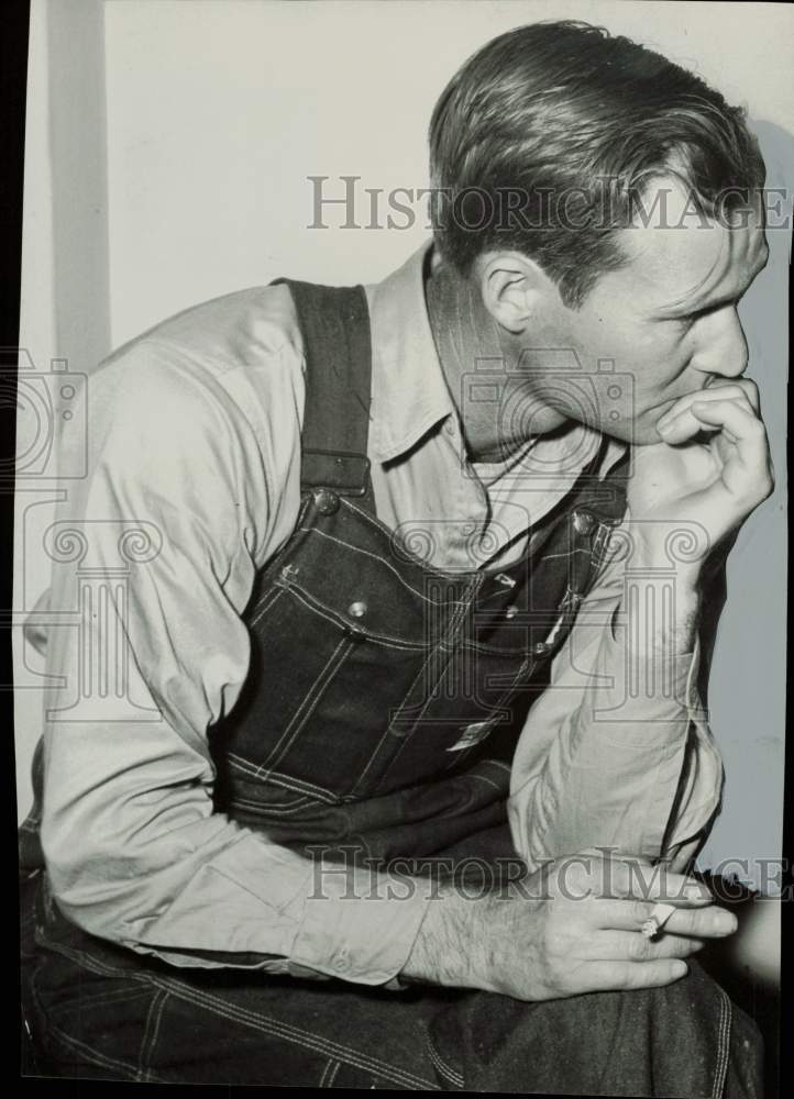 1956 Press Photo Walter R. Crabtree charged with murder. - hpa84408- Historic Images