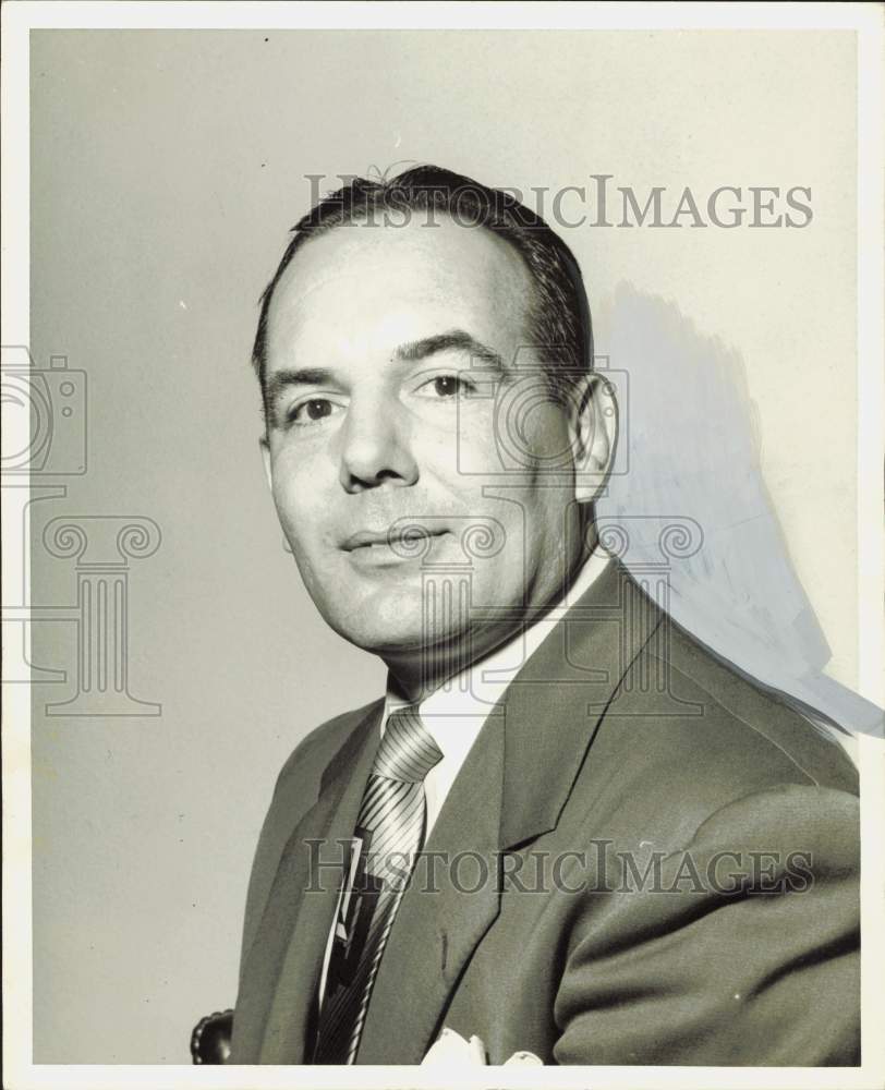 1956 Press Photo Henry Franks, Jr., Houston banker - hpa85023- Historic Images