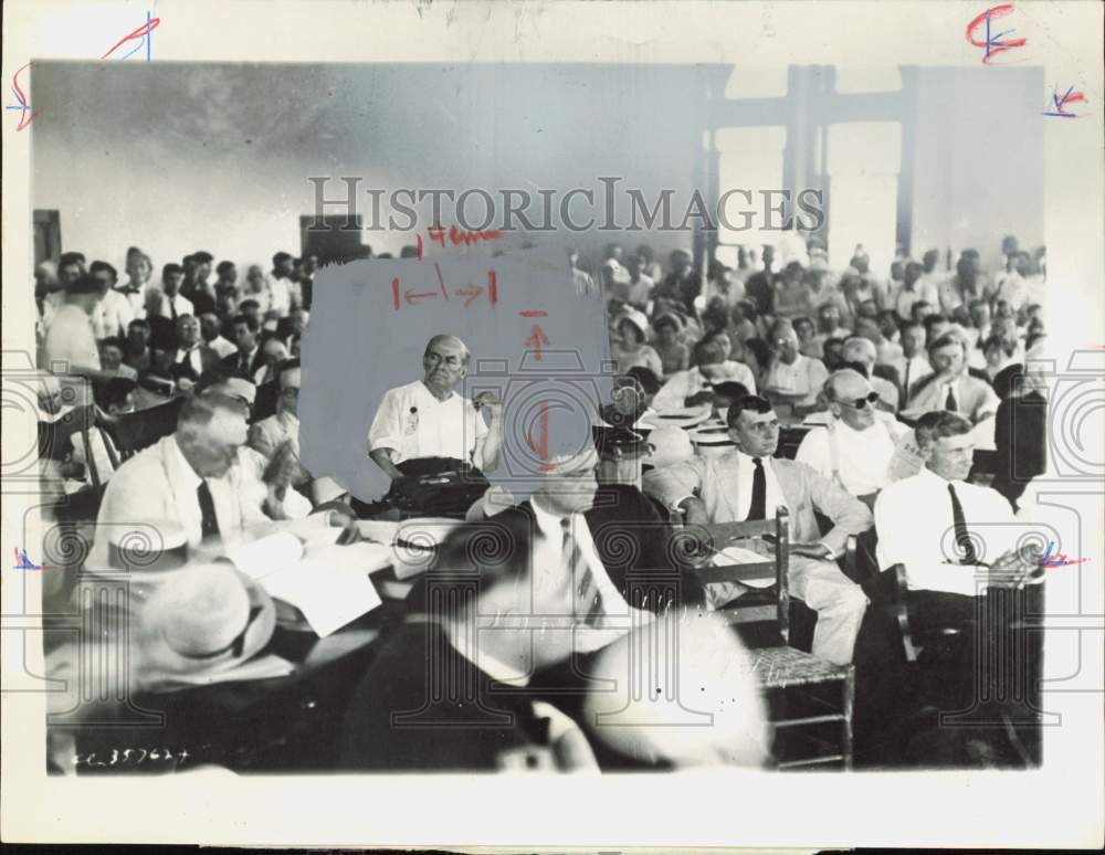 1960 Press Photo William Jennings Bryan sits in courtroom. - hpa85835- Historic Images