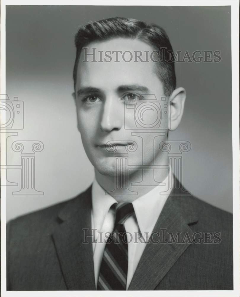 1962 Press Photo John Pancoast, Jr. of Texas National Bank - hpa86391- Historic Images
