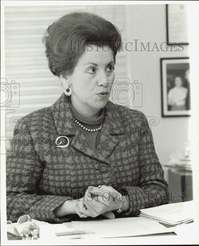 1972 Press Photo Nancy Palm, Chairman, Harris County Republican Party- Historic Images