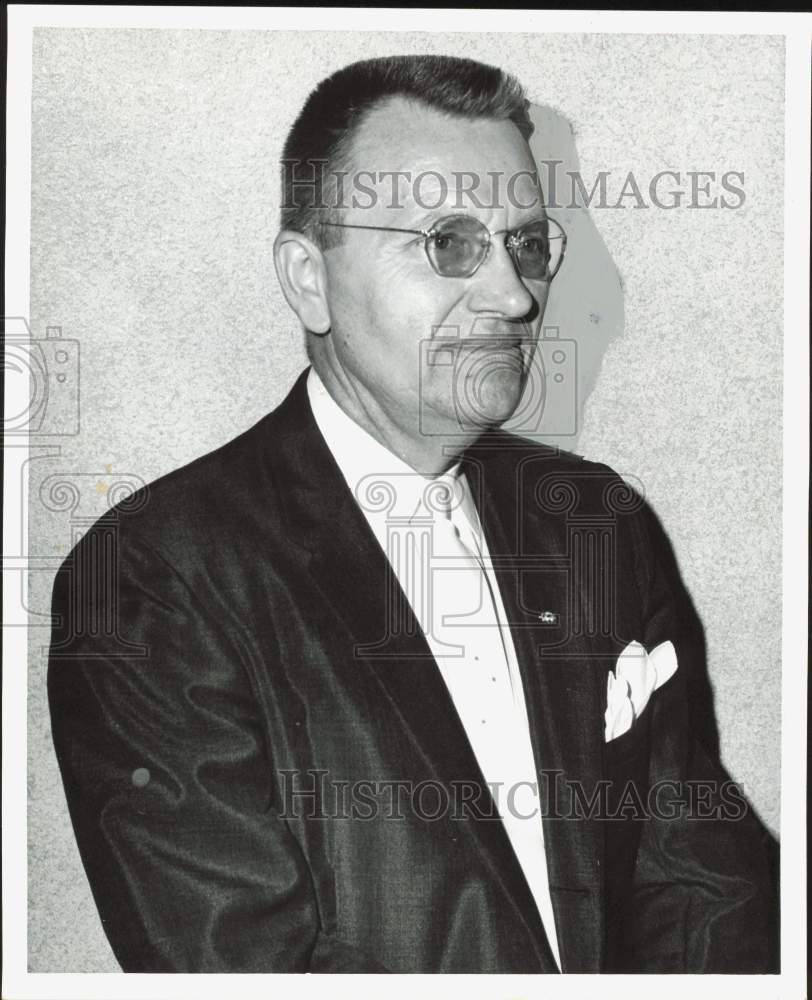 1960 Press Photo Lee S. Keding, Teacher at Lamar High School in Houston- Historic Images