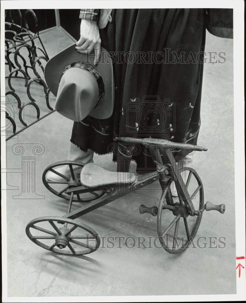 1978 Press Photo Antique Tricycle from The Civil War Era - hpa89094- Historic Images