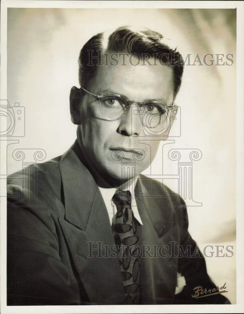 1955 Press Photo Guy C. Miller, Houston Chamber of Commerce - hpa89287- Historic Images