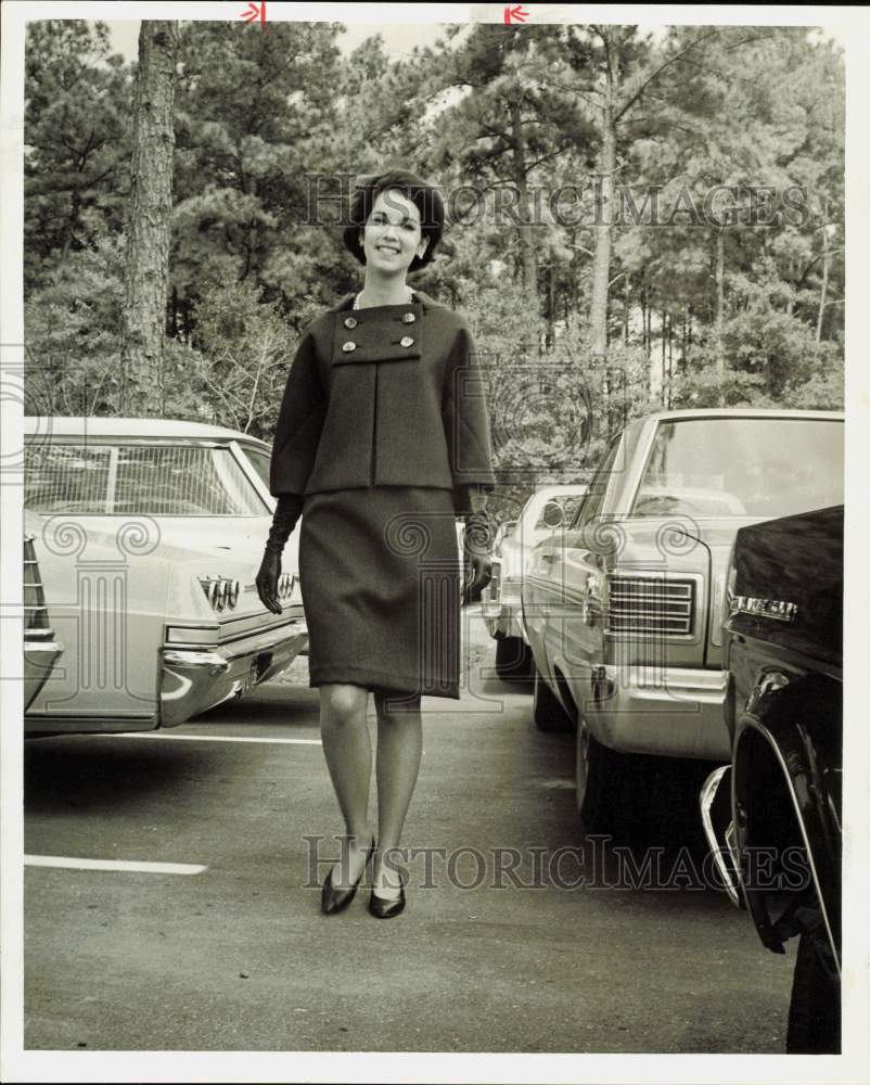 1966 Press Photo Mrs. John Roady, Houston Model - hpa89683- Historic Images