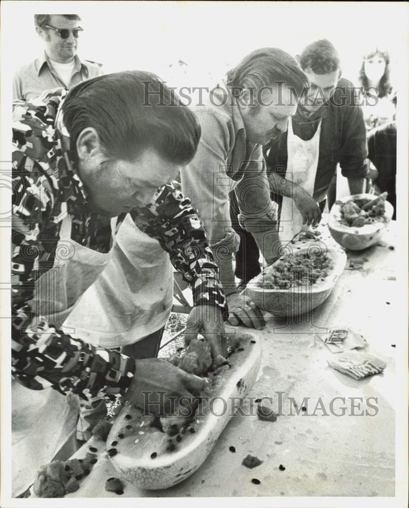 1972 Press Photo Watermelon Eating Contest - hpa89766- Historic Images