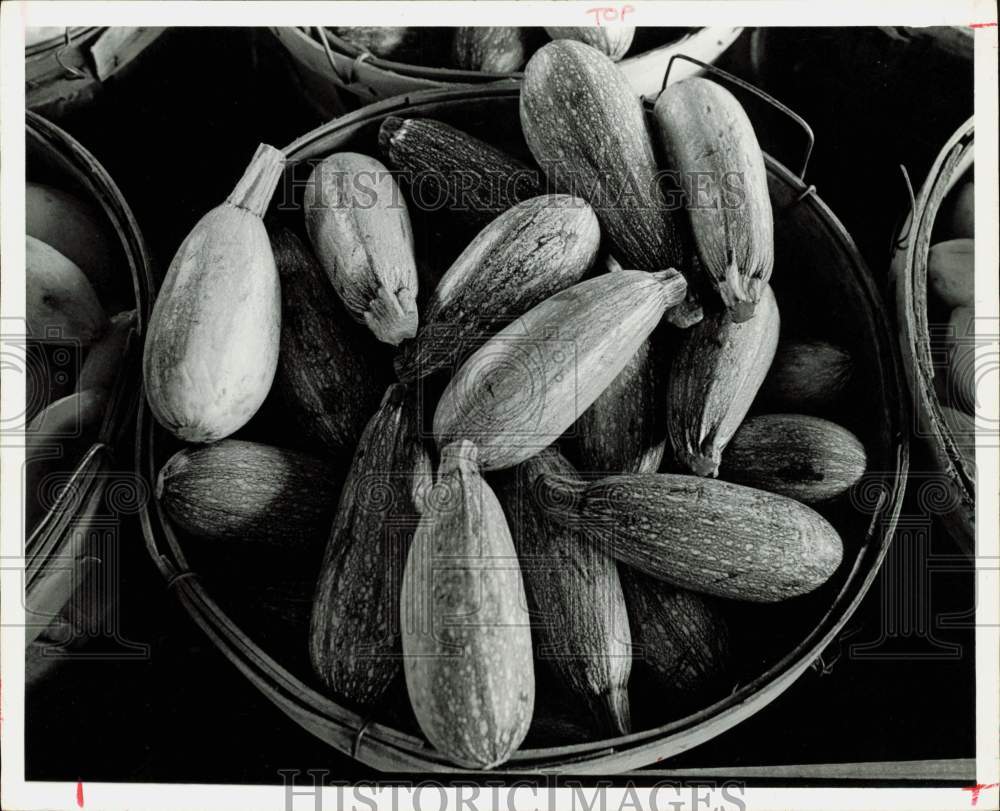 1977 Press Photo Squash in Basket - hpa89921- Historic Images