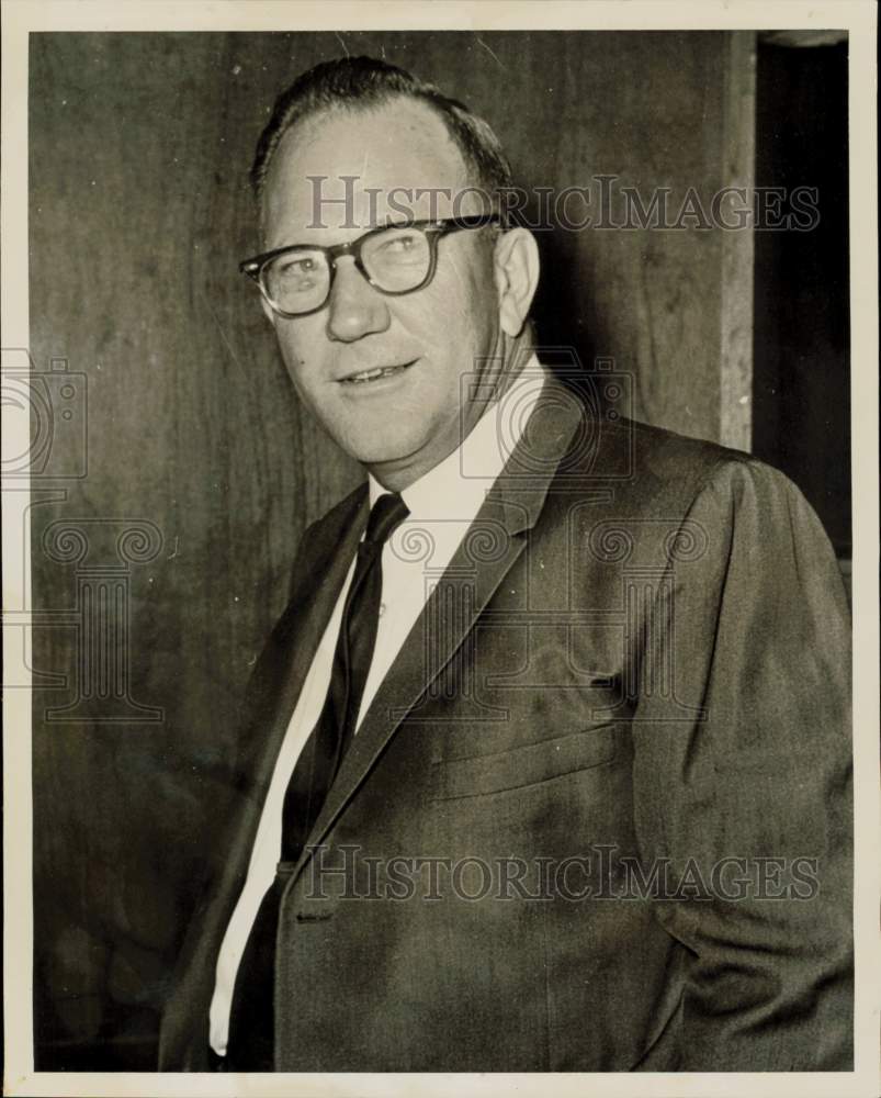 1961 Press Photo Al Lanford, Sharpston State Bank case grand jury witness, Texas- Historic Images