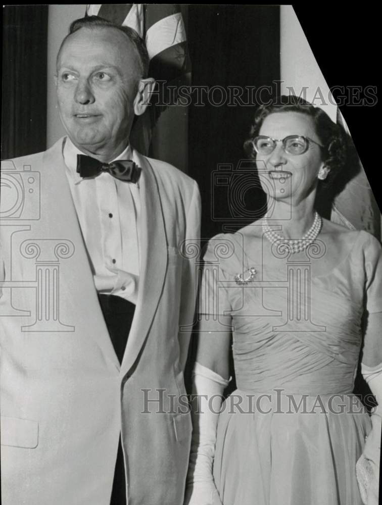 1959 Press Photo Mr. and Mrs. Mason G. Lockwood attend event. - hpa93171- Historic Images