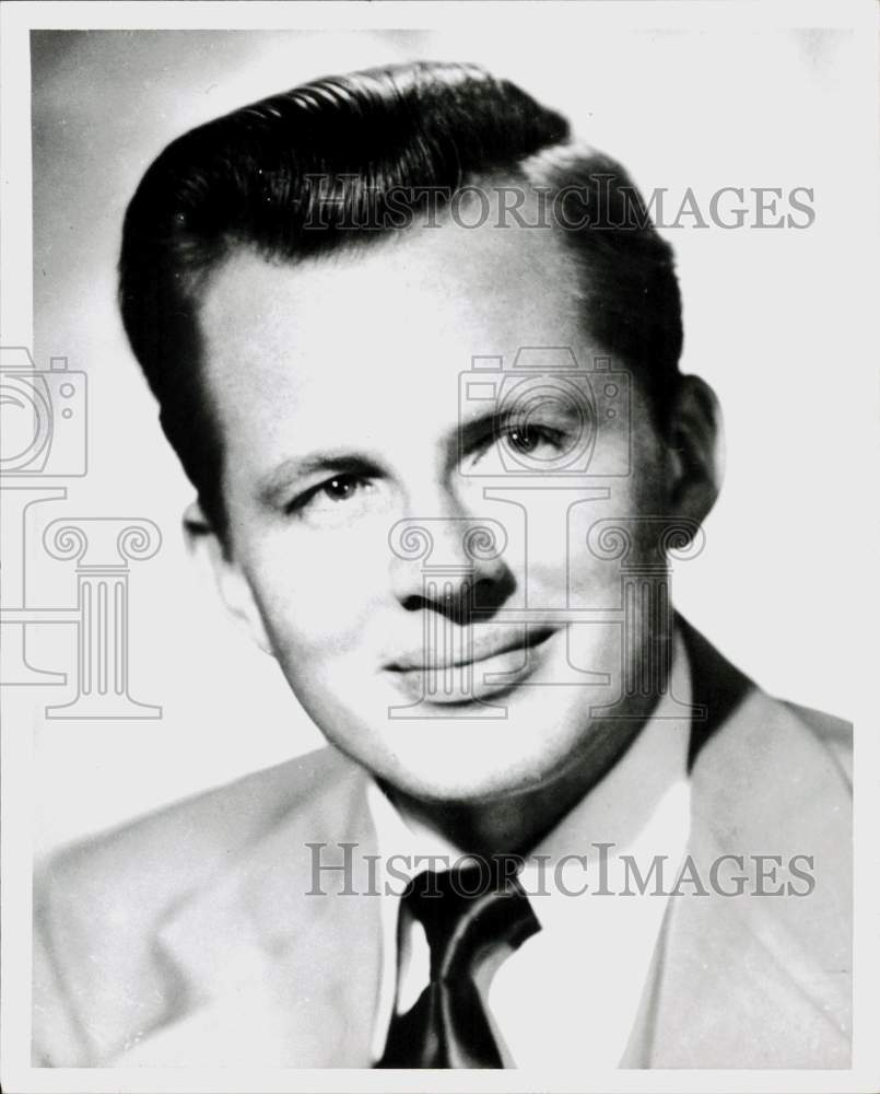 1958 Press Photo Charles A. Saunders, Civic Music Association President- Historic Images