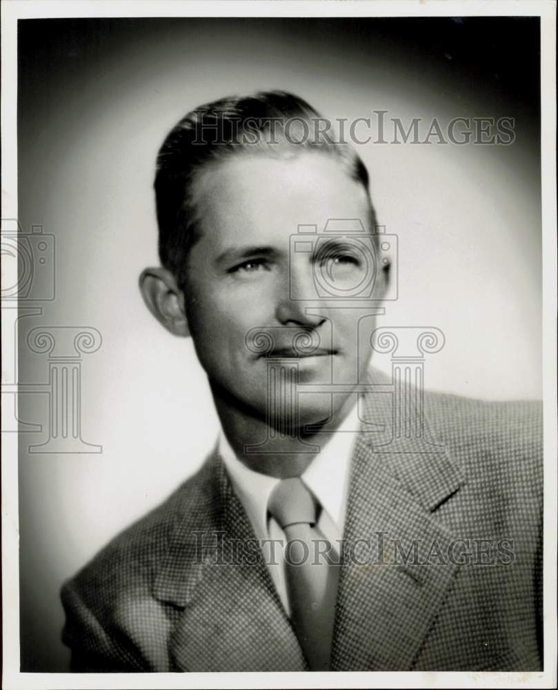 1955 Press Photo George F. Pierce, Jr., Houston architect. - hpa94672- Historic Images