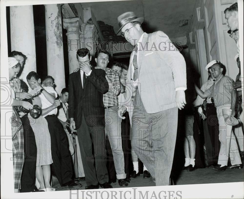 1961 Press Photo Scene at Galveston, Texas Splash Day. - hpa97104- Historic Images