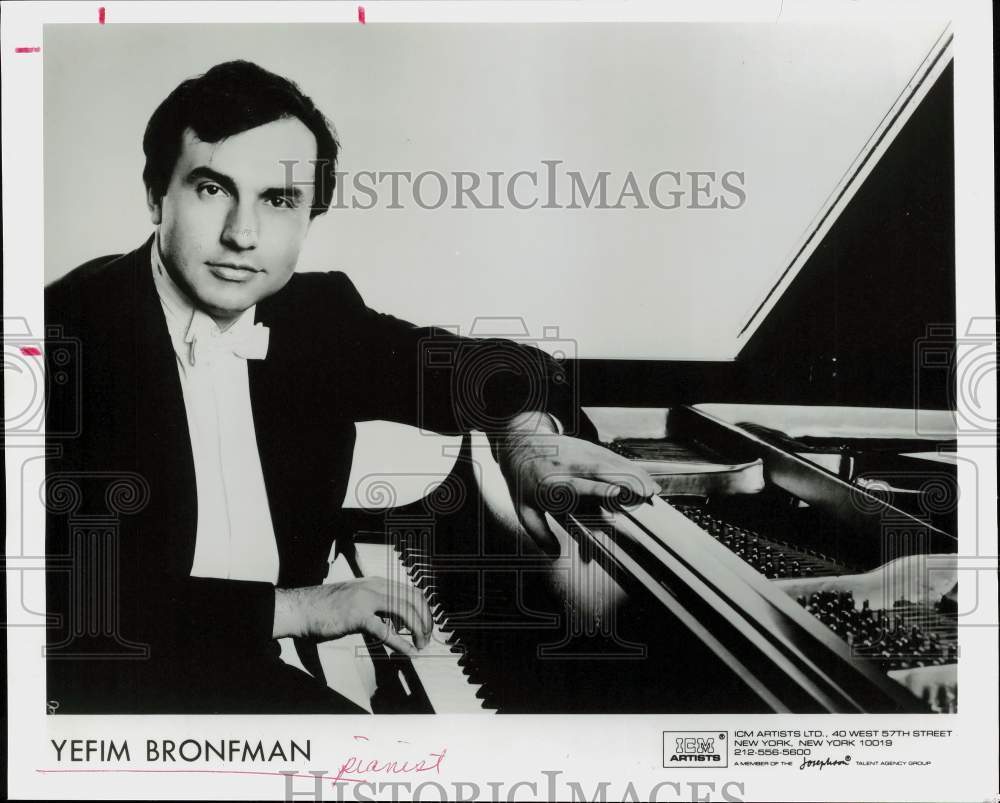 1988 Press Photo Pianist Yefim Bronfman - hpp09950 - Historic Images